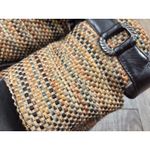 Brighton  Ponti Slip On Slide Sandal 8.5M Block Heel Leather/Textile Italy Shoes Photo 1