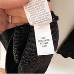 Open Edit Sparkle Cutout Sweater Mini Dress Black/Silver Size Medium NEW Photo 5