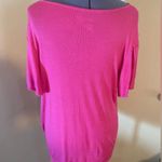 Terra & Sky  flutter sleeve ribbed knit top pink Photo 3
