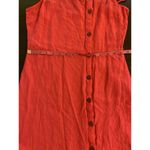 Billabong  Linen Blend Mini Dress Women Medium Hot Pink Sun Beachy Coastal Surfer Photo 12