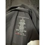 Anthropologie By  Seamless Boat Neck Boho Y2K Eyelet Long Sleeve Charcoal Size XS Photo 2