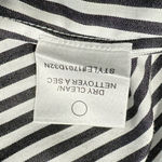 Robert Rodriguez  Cold Shoulder Shirt Mini Dress Women's 4 Black White Striped Photo 6