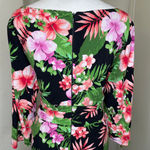 Melrose and Market MELROSE Black Floral 3/4-Sleeve Straight Shealth Floral Dress Plus-size 18W Photo 2