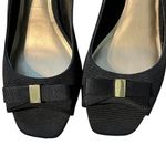 Coach and Four Black Sling Back Peep Toe Kitten Heels Size 7.5 Photo 3