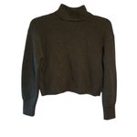 Lululemon Cropped Black Merino Wool Blend Sweater Mock Turtleneck Size 0 Photo 5