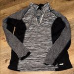 Avia  Women's Gray and Black Quarter-Zip Top Photo 0