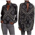 Free People NWT  Tunic Size Small Walking On a Dream Keyhole Cut Out Oversized Photo 11