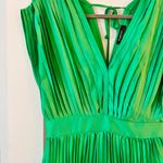 Amazon Classy Green Pleated Formal Tie Dress Photo 1