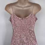 Heartloom  Mini Homecoming Dress Womens XS Pink Lace Coquette Fairy Sparkle NEW Photo 5