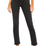 AGOLDE  | RILEY HIGH RISE STRAIGHT CROP JEANS IN PANORAMIC BLACK SIZE 25 Photo 3