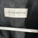 Liz Claiborne  Collection 100% wool cropped blazer shoulder pads piped design Photo 4