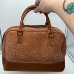 CELINE Céline Suede Leather Boston Travel Bag Pink Photo 14