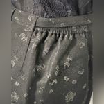 Alfani  Woman Black Pant with Hint of Golden Flower Print 16W Photo 3