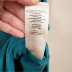 Babaton  Teal Green V-neck Sleeveless Bodysuit Size Large Thong Back Aritzia Photo 4