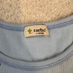 Cactus Cowgirl Justice Embellished Gemstones Graphic 3/4 Sleeve Shirt Size XL Blue Photo 4