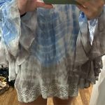 Surf Gypsy  Blue and Gray Strapless Dress Photo 2