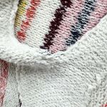 Vintage Havana Baja Hoodie Womens 90s Rainbow Grunge Woven Knit Striped Pullover Pink Photo 8