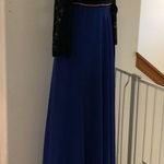 Turkish long black and blue dress Size 38 Photo 1