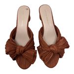 Loeffler Randall Pleated Bow Heels in Amber 8.5 Photo 5