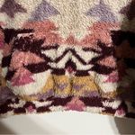 Aeropostale Women's Pink/Multi Aztec Sherpa Fleece Pullover Sweatshirt Medium Photo 2