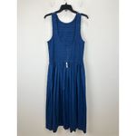 Madewell  The Melody Scoopback Smocked Midi Dress Blue Moon A Line XL NWT Photo 8