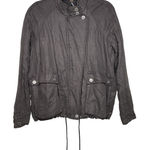 Free People  Swing Sporty Drawstring Linen Blend Bomber Jacket Women's Small Photo 0