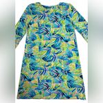 Lilly Pulitzer  Palm Blue Green Devon Dress Serenity Now Womens Small Photo 7