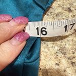 Showpo Teal Satin Dress Size 6 Blue Photo 8