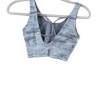 Gray Camouflage V Neck Sports Bra Photo 9
