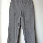 Ann Taylor Vintage 00s  Petite Navy White Gingham Cropped Pants 4P Photo 0