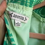 Nanette Lepore NANETTE Animal Print Smocked & Pleated Dress in Green size 8 NWT Photo 6