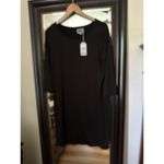Mud Pie  Black Print Dress Size M Long Sleeves Basic black Photo 2