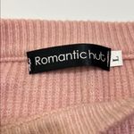 Commonwealth Pink Sweater with Pearl Accents Size L Photo 1