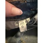 Loft  Skinny Jeans Medium Wash with Striped Detailing Size 28 Petite Photo 6