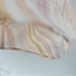 LC Lauren Conrad Lauren Conrad Multicolored Pastel Striped Pleat Neck Scoop Neck Cap Sleeve Top Photo 4