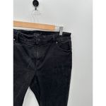 Ann Taylor Curvy Fit Jeans Women 14 Black Wash Denim Cotton Stretch Ankle Skinny Photo 4
