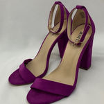 JustFab Women's Vibrant Purple Block Heels Photo 0