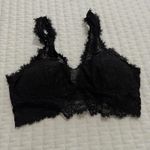 Aerie  Black Lace Bralette Wireless Sz M Medium Removable Lining Photo 11