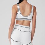 Alo Yoga Airbrush Heart Throb Bra White/Black M Photo 1