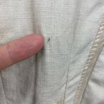 Elie Tahari  Wrap Jacket M Linen Beige Floral Applique Crop Short Sleeve‎ Photo 8