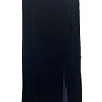 Vintage Andrea Viccaro Velvet Pencil Skirt Size 16 Stretch Whimsygoth Witchy Black Photo 0