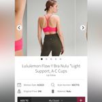 Lululemon  Flow Y Bra Nulu *Light Support
Cups A-C
Size 4
Lipgloss Photo 4
