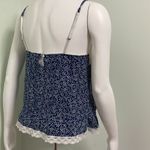 Victoria's Secret Victoria’s Secret Navy Dotted Babydoll Lace Tank Photo 3