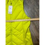 Athleta NWT Inlet Down Vest Women's XL Dark Fiber Optic Yellow Puffer Zip Up Photo 5