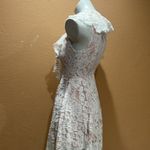DO+BE  white and beige hi-low lace dress Photo 4
