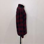 Alpine Sherpa Buffalo Plaid Tunic Pullover Size Small Black Photo 4