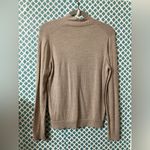 Brooks Brothers women’s tan sweater, merino wool size large Photo 6