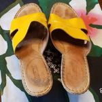 πBORNπ Cork Platform Wedge Sandal Patent Leather Size 10 Photo 2