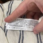 ZARA  nubby textured cotton blend buttoned striped romper in ecru size XS Photo 12