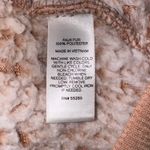 EXPRESS  Womens XS Pullover Sherpa Fleece 1/4 Zip Jacket Sweater‎ Beige Photo 9